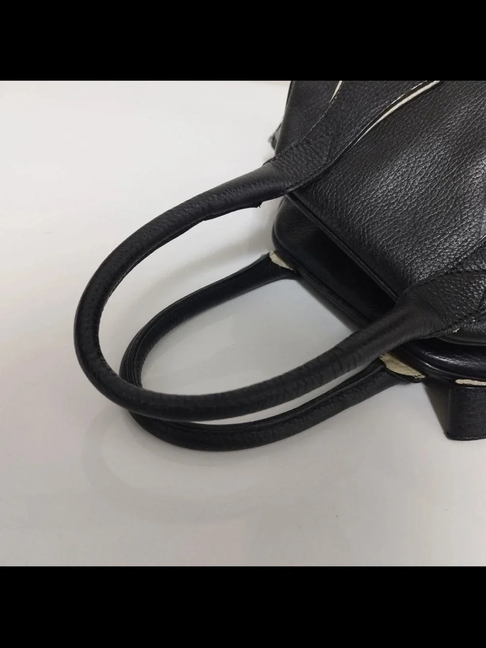 Vivienne Westwood Black Embossed Leather Satchel